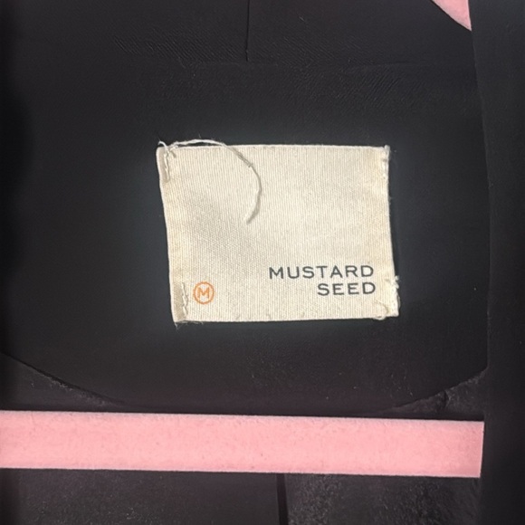 Mustard Seed Classic Black Blazer with design size medium - Picture 2 of 4